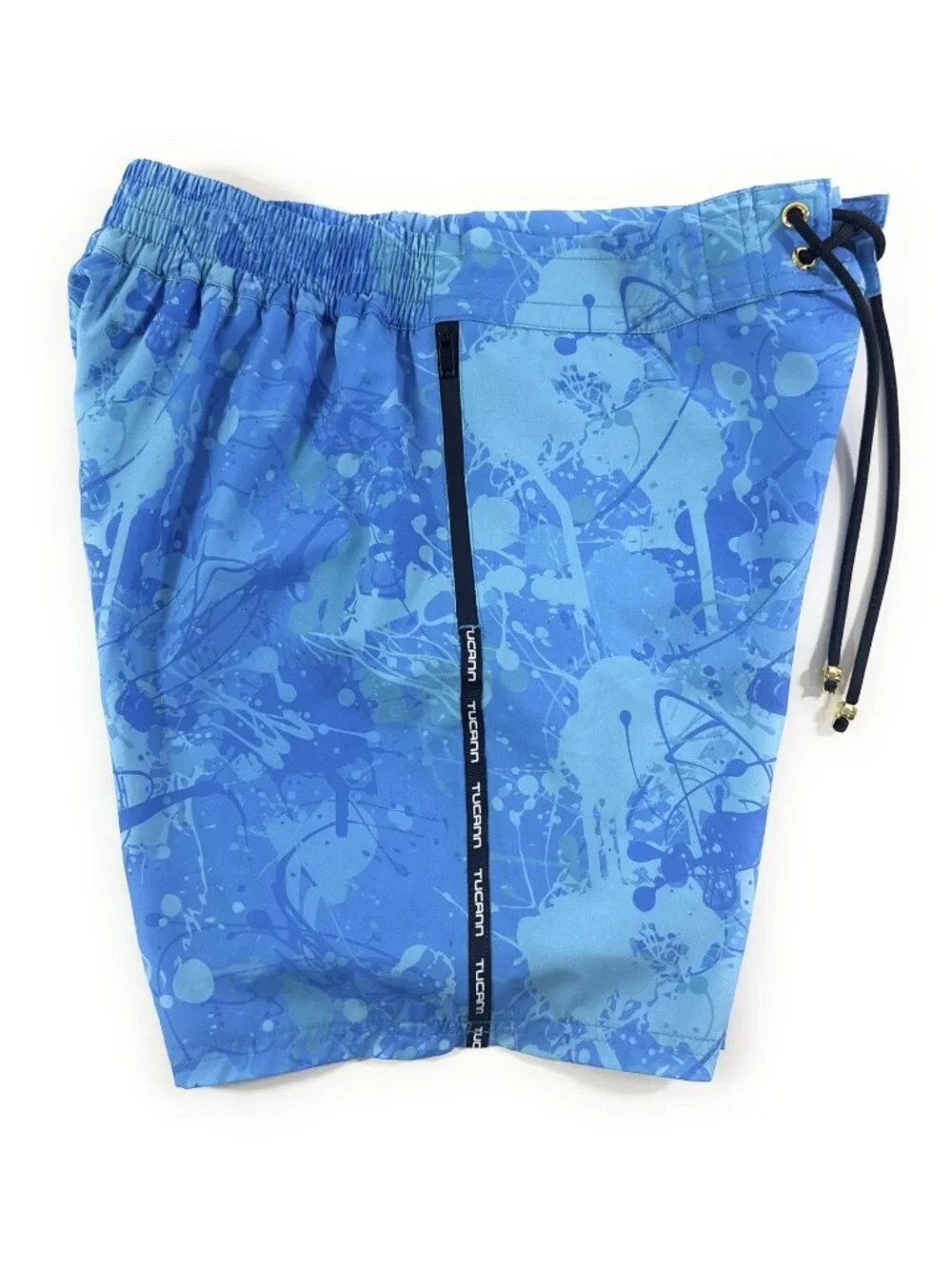 Tucann Mens Splatter Swim Shorts Size Medium Lined 5